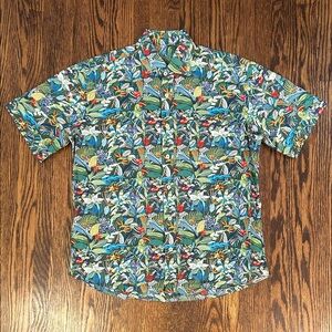 Vintage Y2K Alan Flusser Vibrant Floral Shirt